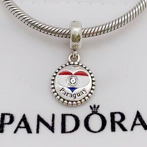 Pandora Paraguay Flag Exclusive Charm Pendant